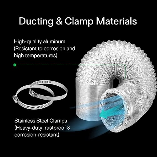 Miniatura 7 de VIVOSUN Kit de tienda de cultivo de 2.7 x 2.7 pies y ventilador de clip para tienda de cultivo AeroWave A6, con luz LED VS1000 de 4 pulgadas, filtro