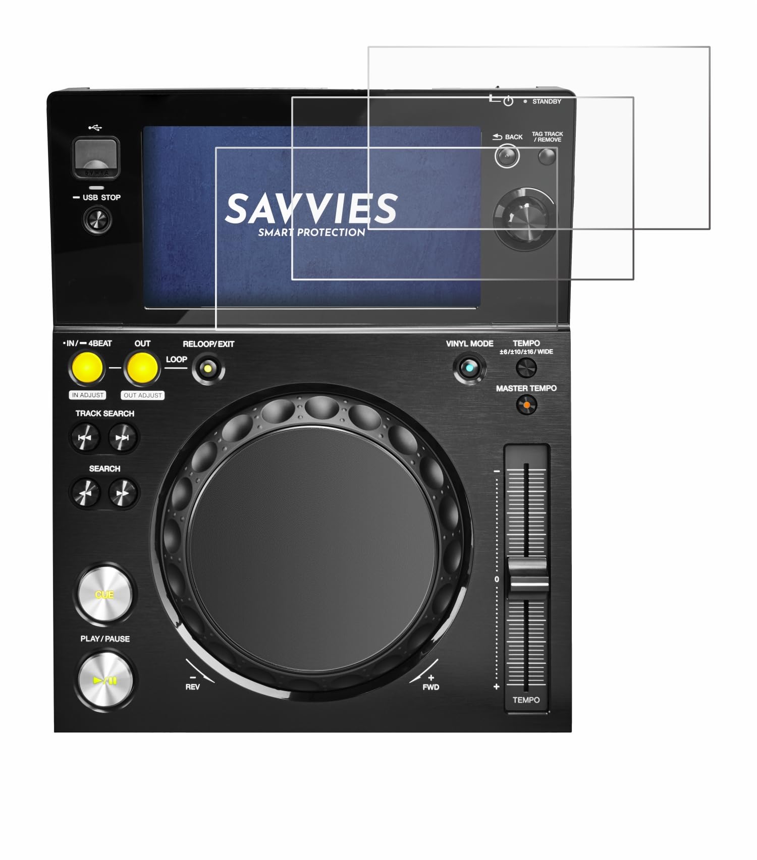 savvies 6 Pack Screen Protector Compatible with Pioneer XDJ -700 Protection Film Clear