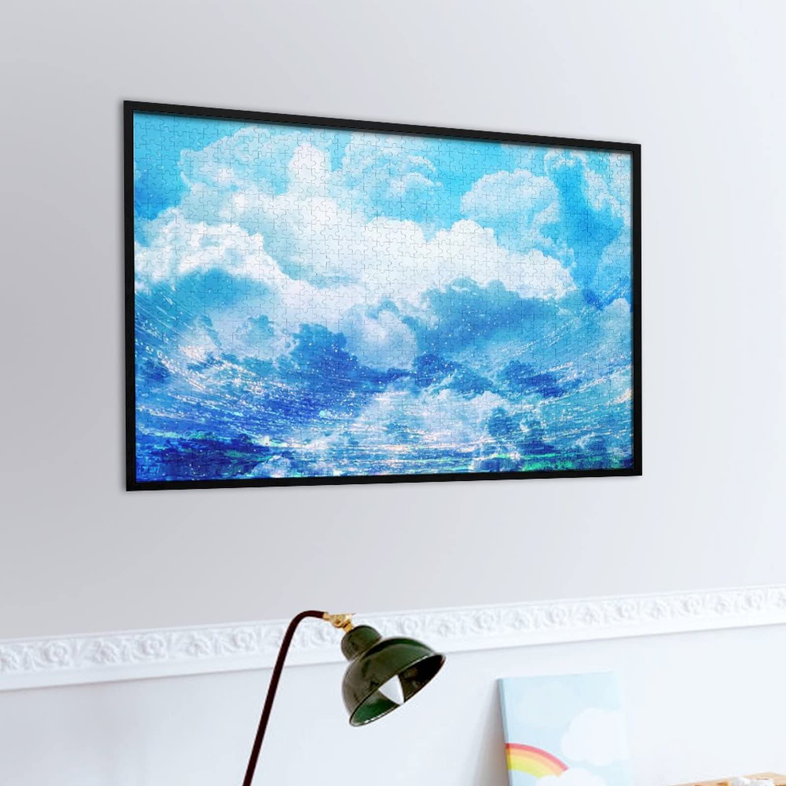 Amazon.co.jp: 1000ピース ジグソーパズル 青い空 白い雲 日光