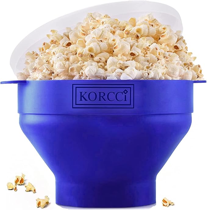 The Original Korcci Microwaveable Silicone Popcorn Popper