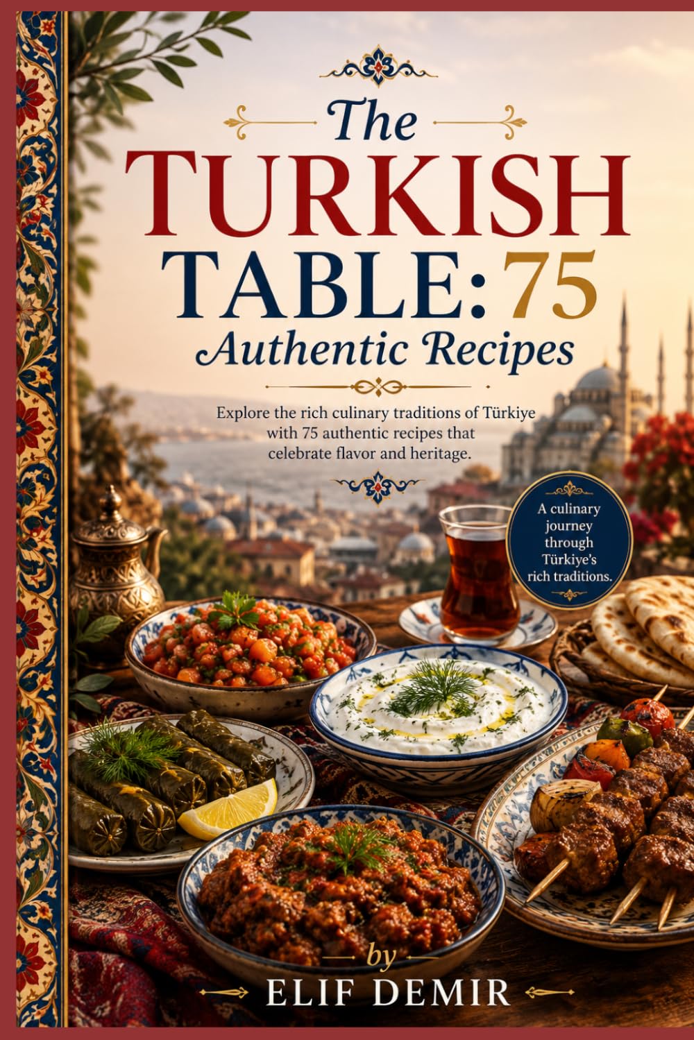 The Turkish Table: 75 Authentic Recipes: Explore the rich culinary traditions of Türkiye with 75 authentic recipes that celebrate flavor and heritage. (Global Culinary Adventures)