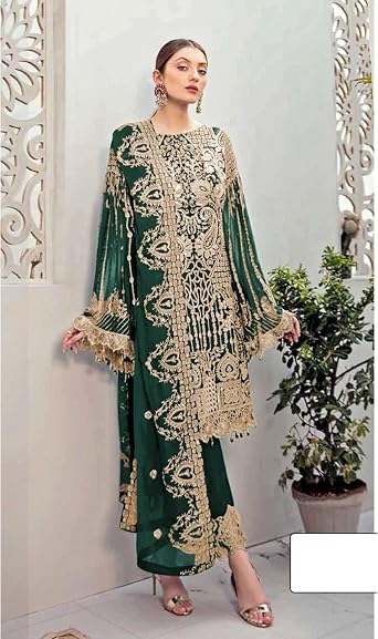 South Asian Wear Indian Designer Salwar Kameez Suits Pakistani Style Salwar Pant Dresses