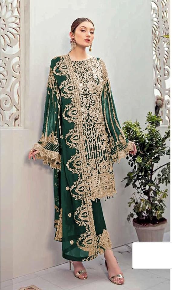 South Asian Wear Indian Designer Salwar Kameez Suits Pakistani Style Salwar Pant Dresses