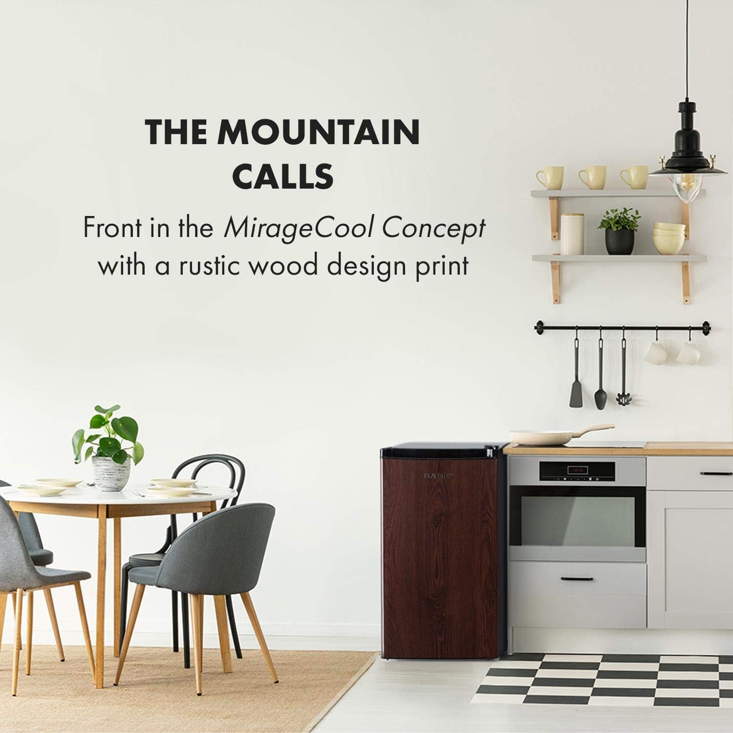 KLARSTEIN Beerkeeper - Frigorifero, Frigo 92 Litri, 83 cm, 3 Ripiani, Scompartimento Verdure, Termostato a 7 Stadi, Illuminazione Interna, Potenza nominale 60 W, Silenzioso, Nero Lucido [Classe di efficienza energetica F]