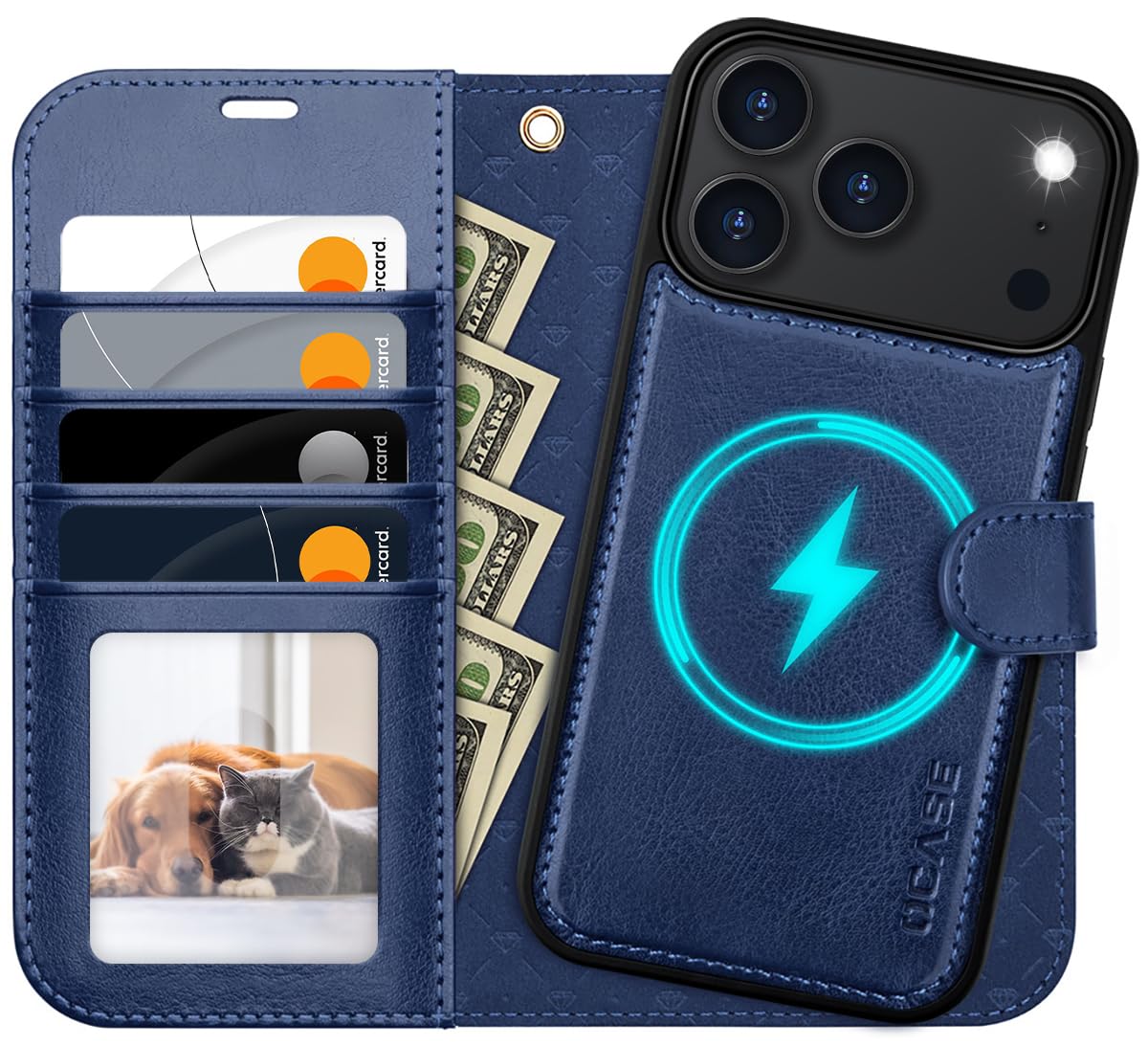 Amazon.com: OCASE for iPhone 17 Pro Max Detachable Wallet Case