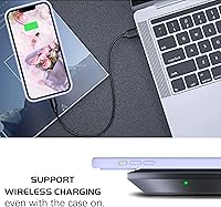 Vista 6 de GUAGUA Funda para iPhone 13 Mini, iPhone 13 Mini, funda de silicona de gel suave, delgada, ligera, forro de microfibra, textura de cojín a prueba