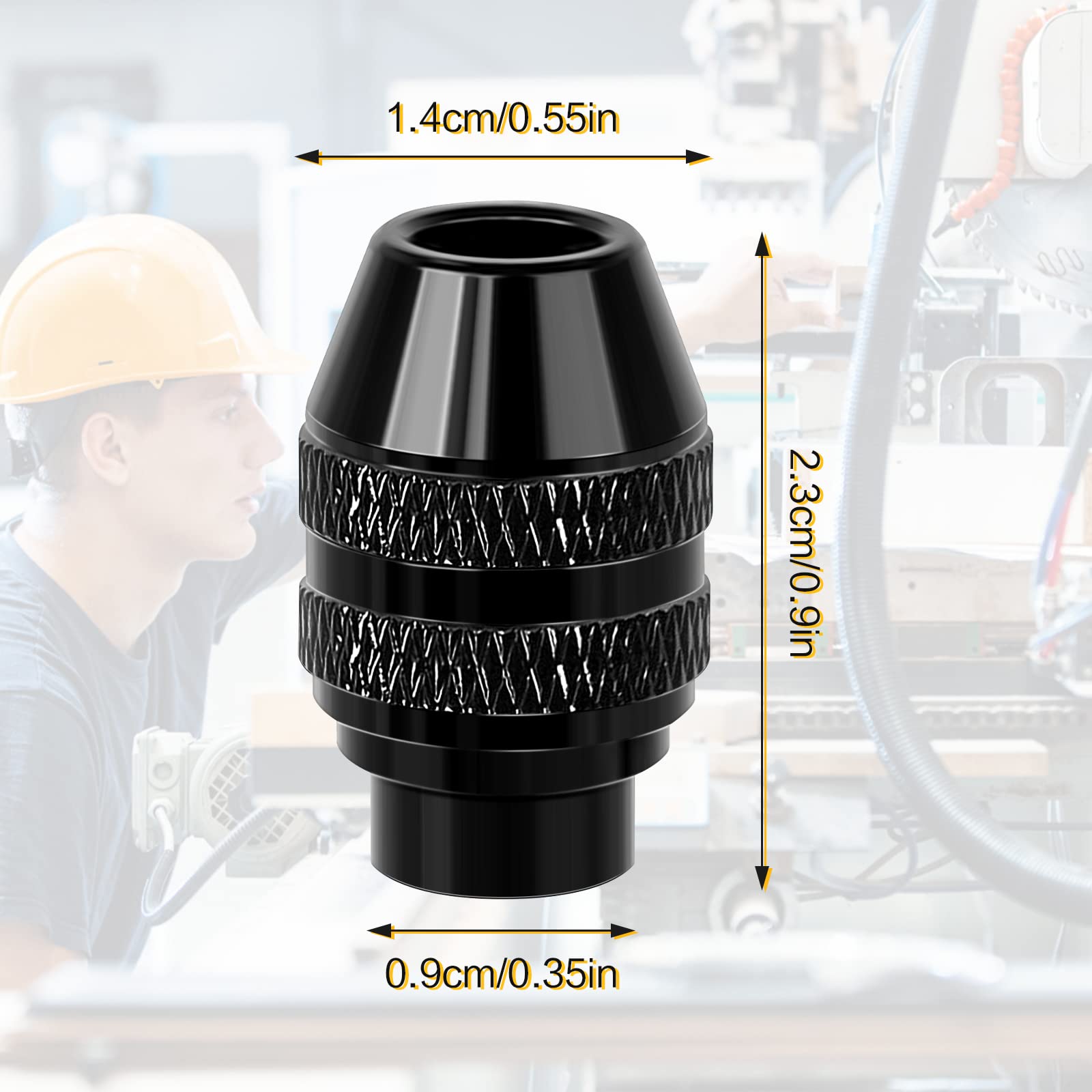 Tinyriz 2 adet 4486 çok Chuck Dremel için 0.4-3.2mm çok hızlı değişim anahtarsız Chuck yedek aksesuarları Dremel 4486 döner araçları 4000 3000 395 8200 7700