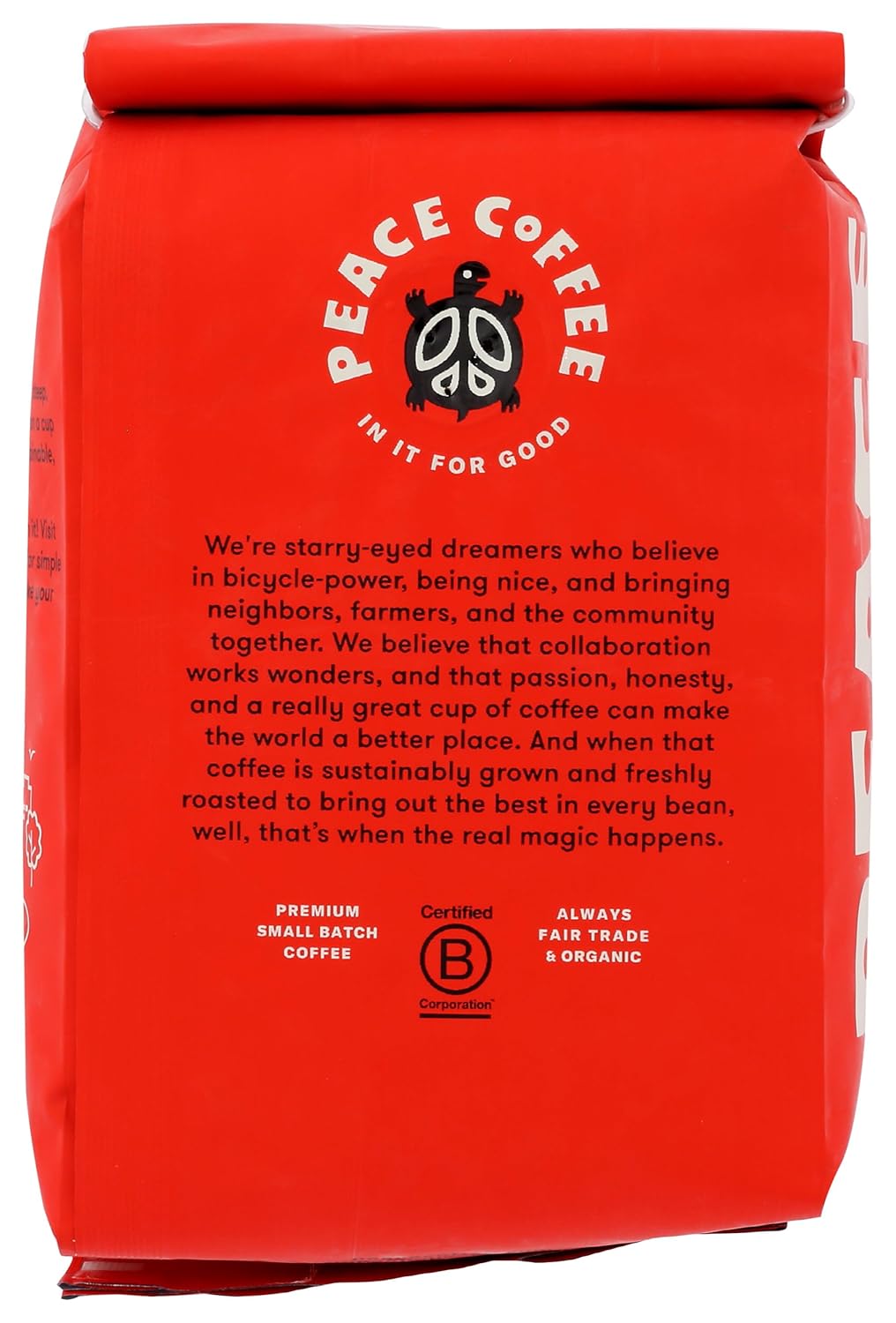 Peace Coffee, Tree Hugger Organic Whole Bean, 12 Ounce