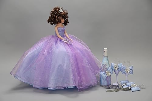 Vista 11 de A&C Quinceañeras and More Accessories Quince Set Sweet Sixteen Accessories Quinceanera Gift Idea Quinceanera Decorations SEt 198 (Half Set)