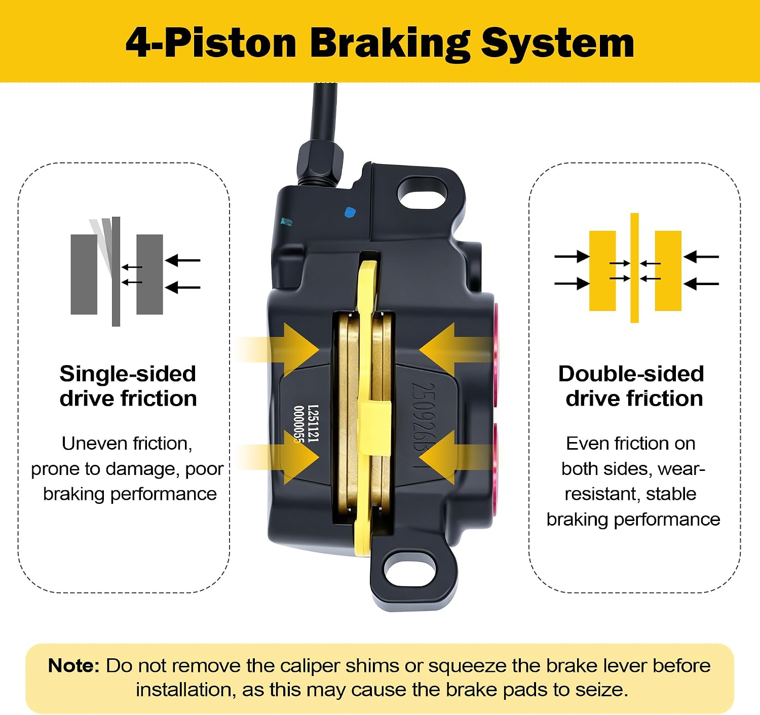 Front Brake Caliper Master Cylinder Kit for Surron Light Bee X