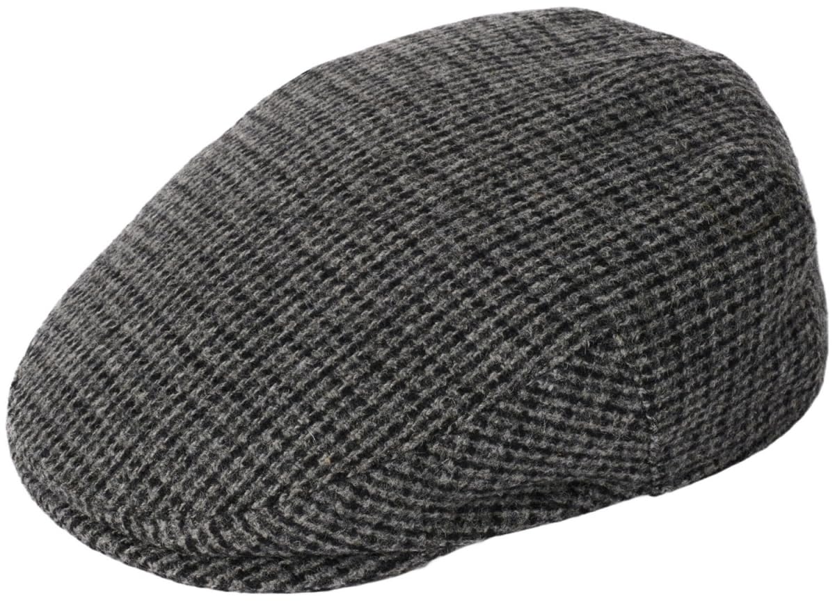 Failsworth Mens Worcester Wool Flat Cap in Pattern 912 - Grey, Size: Large (59cm)