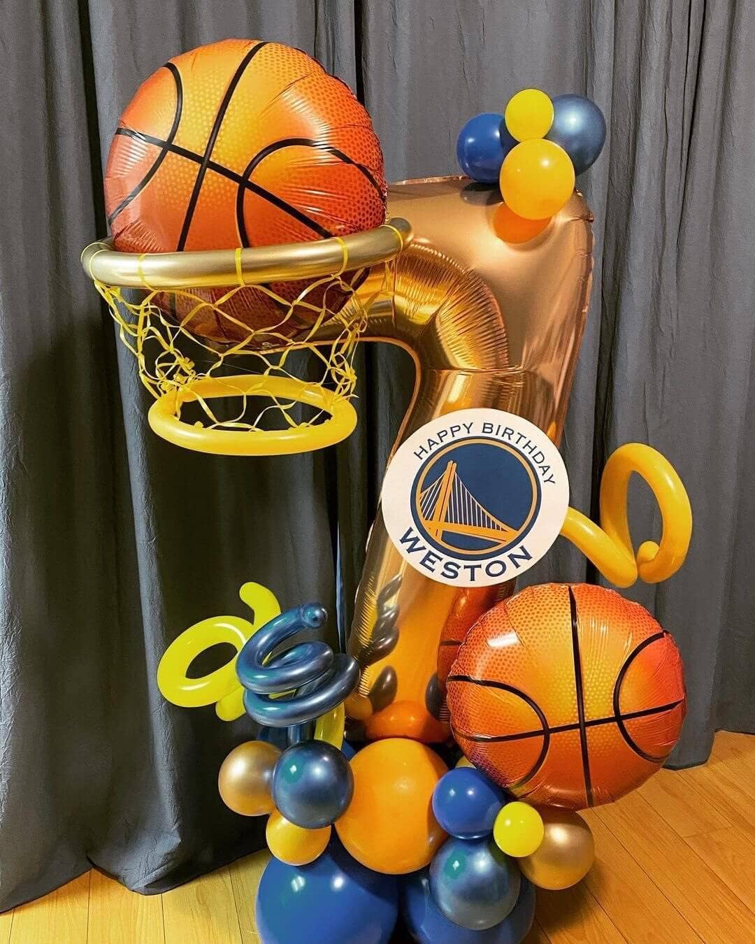 10 Pack 18 Inch Basketball Foil Balloons Helium Metallic Mylar Balloons for Birthday Party Sports Theme World Cup Party Decorations image 3