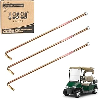 10L0L Battery Hold Down Rod J-Bolt & Nut for EZGO RXV 2008-up Electric Golf Cart, Set of 3 PCS, OEM# 602896 00571G2 11098G6
