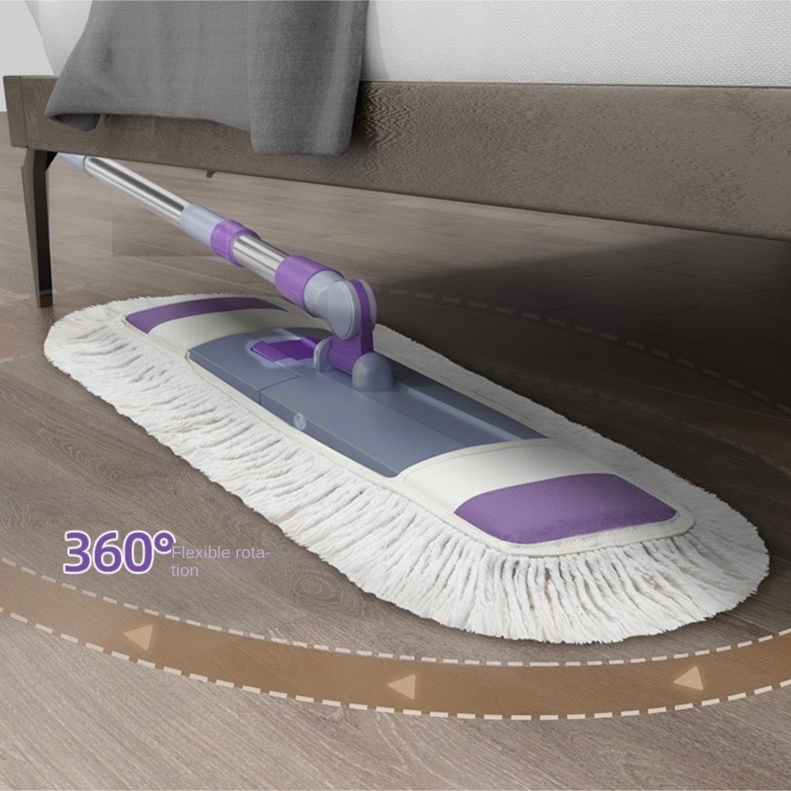 Fregona Mopa Fregona Plana con Mango De Acero Inoxidable para Limpieza del Hogar, Suelos De Madera, Baldosas De Cerámica Mopas De Limpieza Suelos(125 * 56cm)