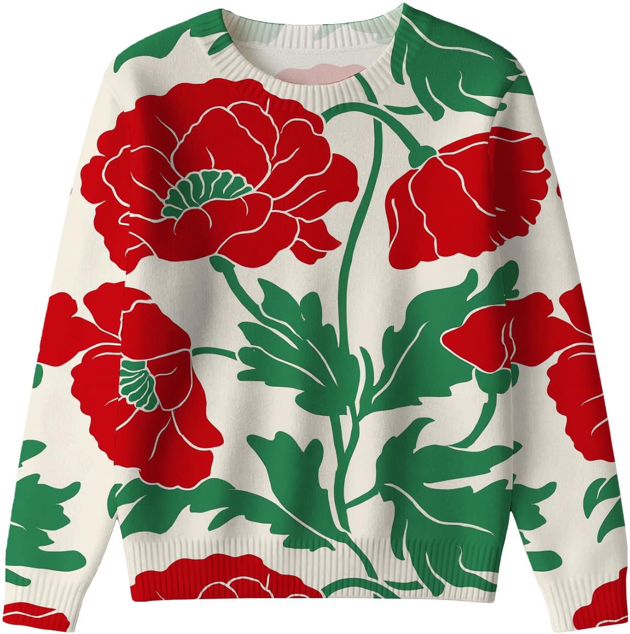 LIZALIG Women Top Pink Long Sleeve Flower Pattern Lightweight Soft Fashion Casual Floral Print for Fall Outfits - Image 4