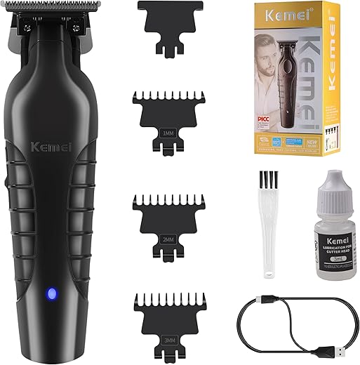 Kemei 2299 Professional Hair Trimmer for Men Electric Hair Clippers Zero Gapped T Blade Outliner Beard Trimmers Barber Hai