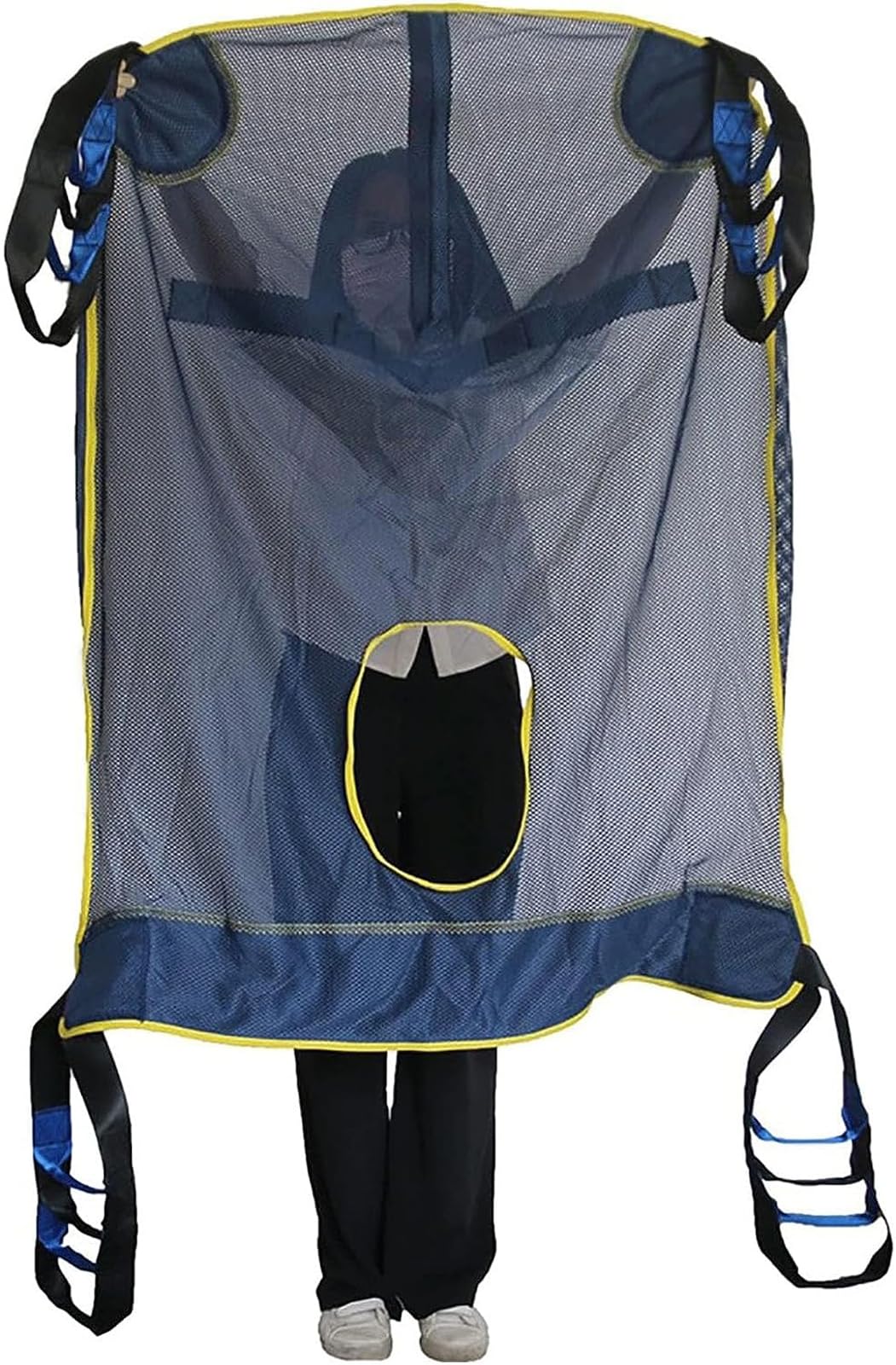 Cabestrillo De Elevación del Paciente De Cuerpo Completo, Cabestrillo De Ayuda Al Paciente Transpirable De Malla para Baño De Ducha De Pacientes, Carga Máxima 230 Kg