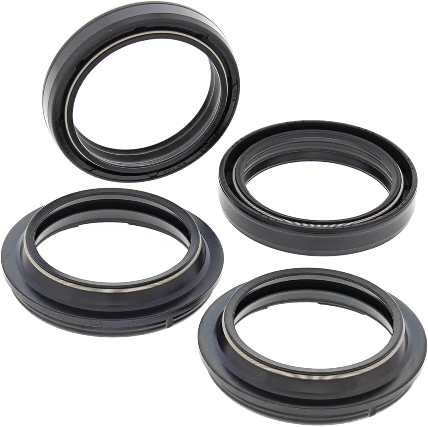 All Balls Racing 56-137 Fork & Dust Seal Kit Compatible with/Replacement for Honda Kawasaki Suzuki Yamaha