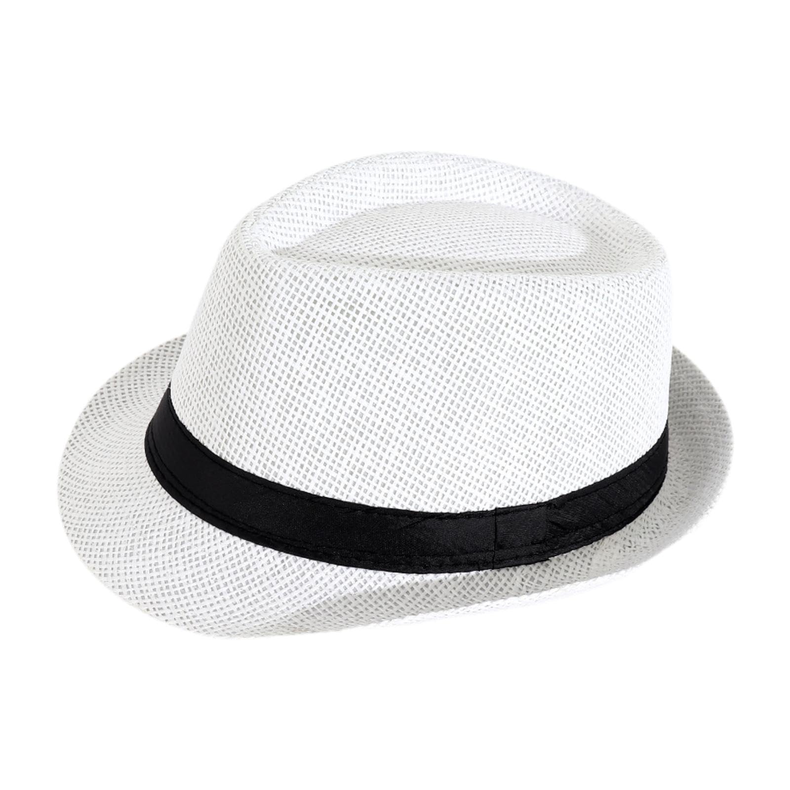 Men Women Panama Hat Trendy Portable Top Hat for Holidays Short Trips Adults White| Streetwear | Aesthetic | Casual-image-32