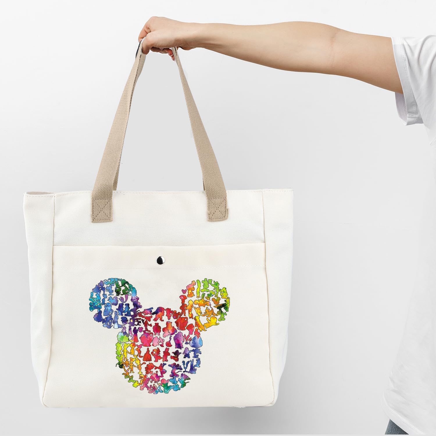 BDPWSS Cartoon Mouse Cute Mouse Themed Gifts Tote Bag Fairy Tales Merchandise Vacation Trip Gift Magic Kingdom Gift - Image 7