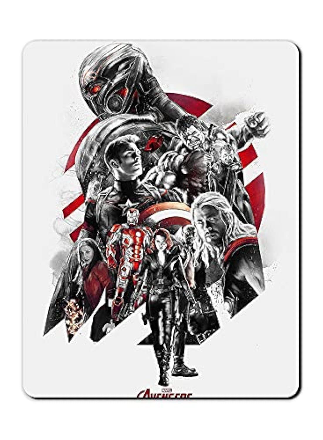 Rectangular Cute Mouse Pad Mouse Mat with Design, Non-Slip Rubber Base Waterproof Women For Game Office Mouse Pads Size 8.5 x 7.5 Inch Avengers A