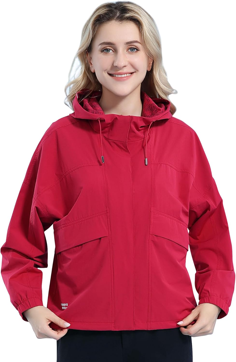 Lightweight Windbreaker Jacket for Women Waterproof Hooded Outerwear for Travel & Daily Warmth