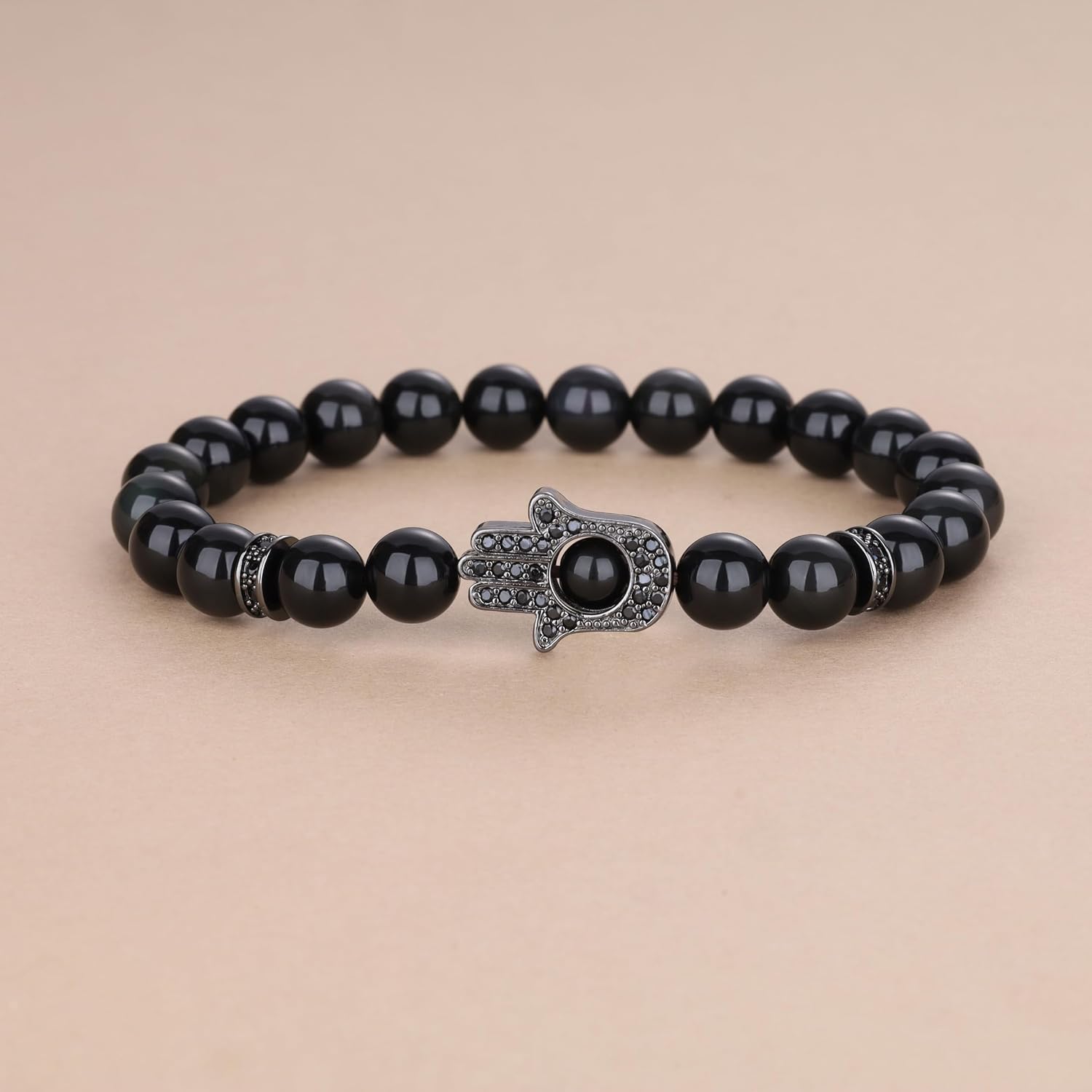 COAI Hamsa Hand Bracelet, Evil Eye Protection Bracelet for Men Women