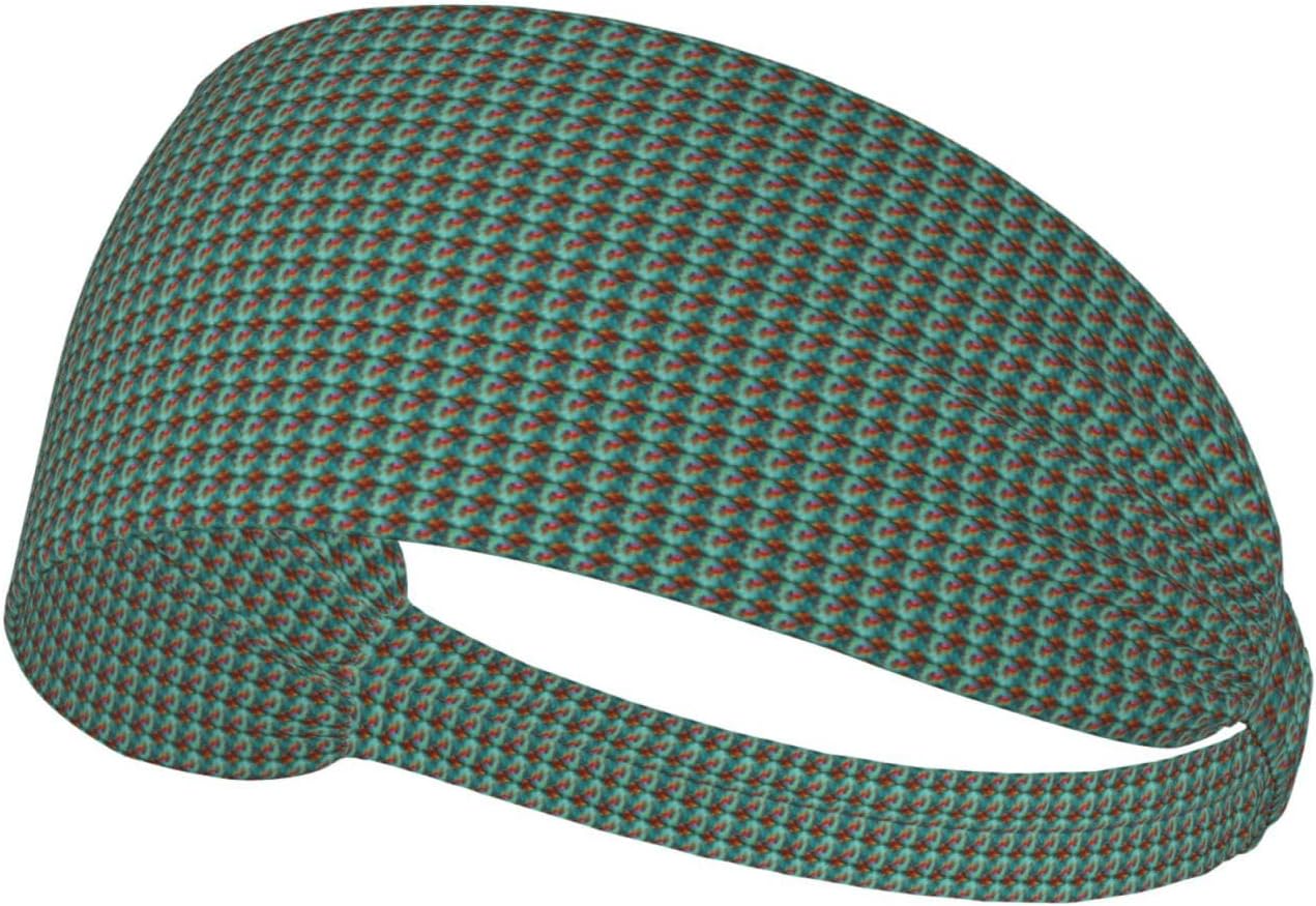 World Map Print Elastic Headband Breathable Workout Hair Band Running Cycling Outdoor Activities