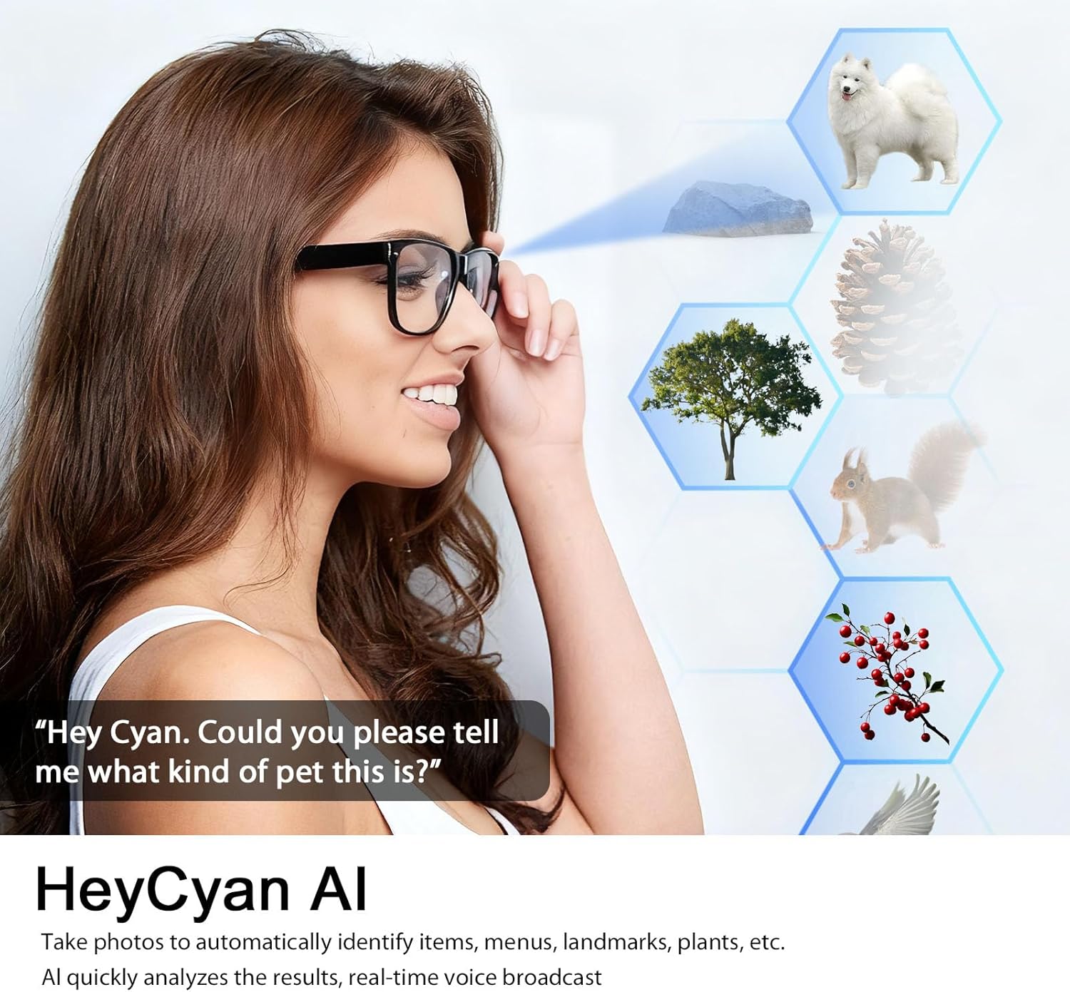 AI Smart Glasses with Camera,800W HD Camera Glasses,1080P Anti-shake Video Recording Glasses,Real Time Translation,AI Assistant,Open-Ear Audio for Travel Meeting&Vlogging