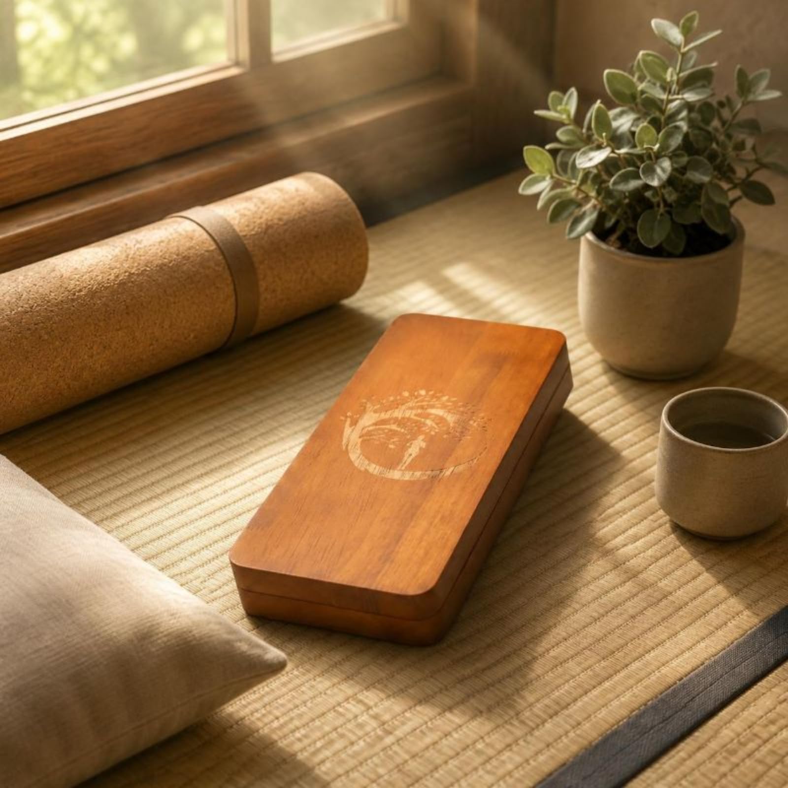 TISHITA Tabla de Acupresión Estera de Reflexología Tabla de Masaje para Pies Placa Estimulante de Madera con Diseño Estable para Principiantes y Estímulo