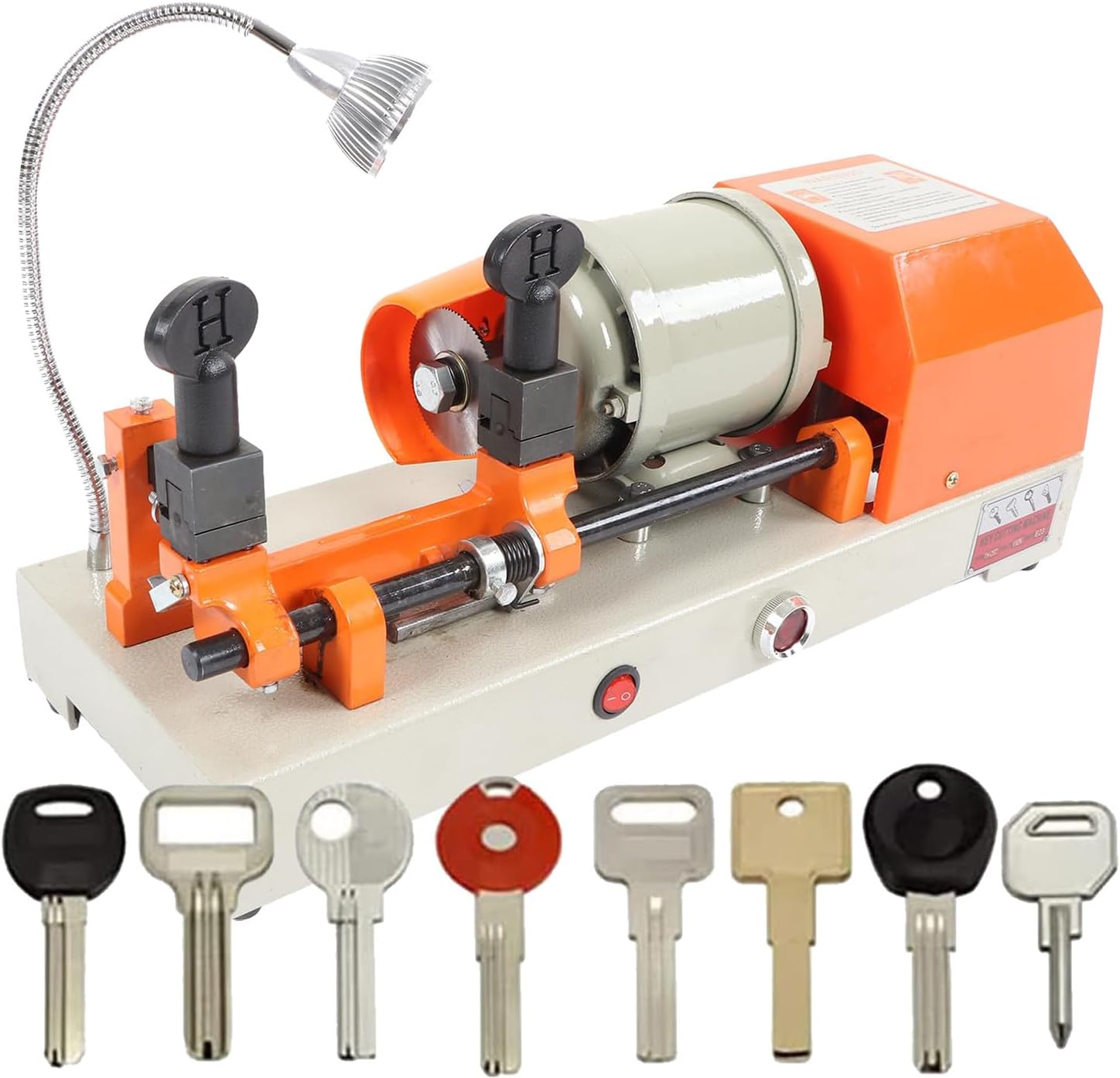 – Key Cutting Machine Duplicator, Automatic Horizontal Copy Machine with 5 Duplicating Types, Accurate Adjustment and Easy Operation - Ideal for Duplication