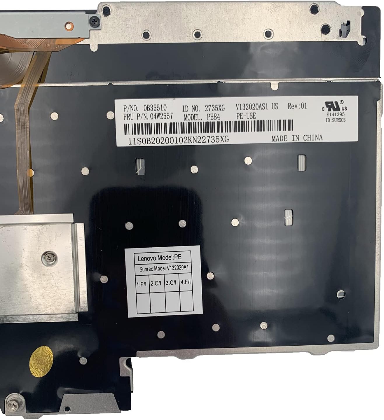 Laptop Replacement Keyboard for Lenovo ThinkPad T400S T410 T410S T410I T410SI T420 T420I T420S T510 T510I T520 W510 W520 X220 X220I X220S X220T US Layout Black