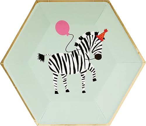 C.R. Gibson Platos de almuerzo de animales para fiestas, 8 unidades (TW13-25362)