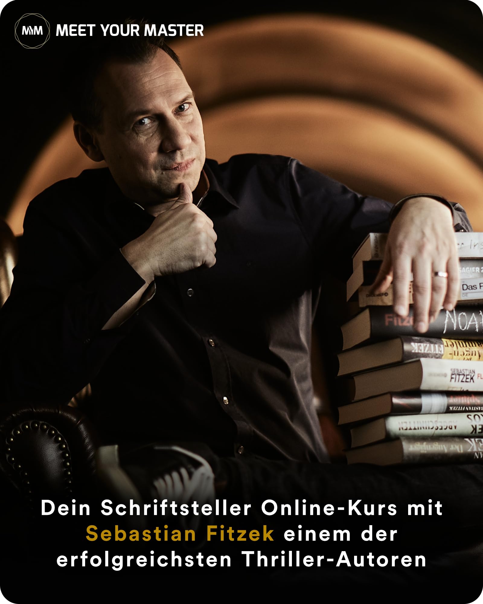 Geschenkbox Sebastian Fitzek: 8 Stunden Online-Kurs - So schreibst du dein eigenes Buch + umfangreiches Workbook zum Vertiefen - das besondere Geschenk für Autoren und Schriftsteller - Fanbox