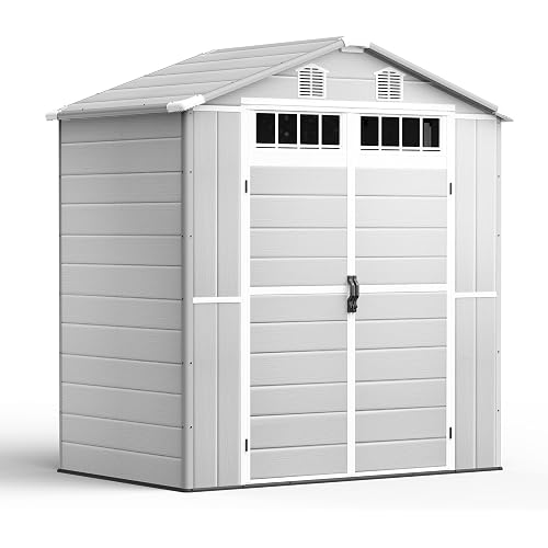 Northsky Resin Storage Shed with Floor, 6x4.5 FT Small Outdoor Storage Shed