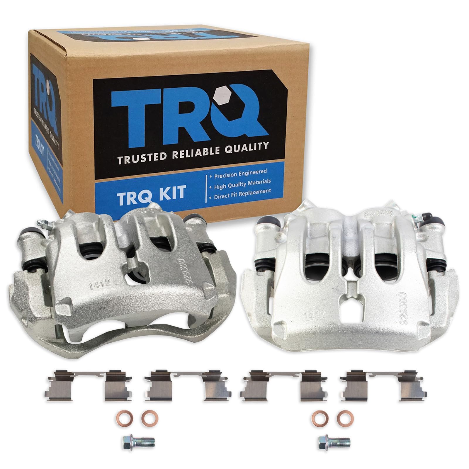 TRQ Front Driver and Passenger Side Brake Caliper Set