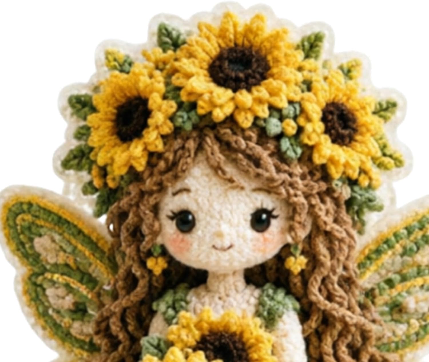 Fairy Fabric Poking Art Kit - DIY 3D Flower Doll Craft, Beginner Handmade