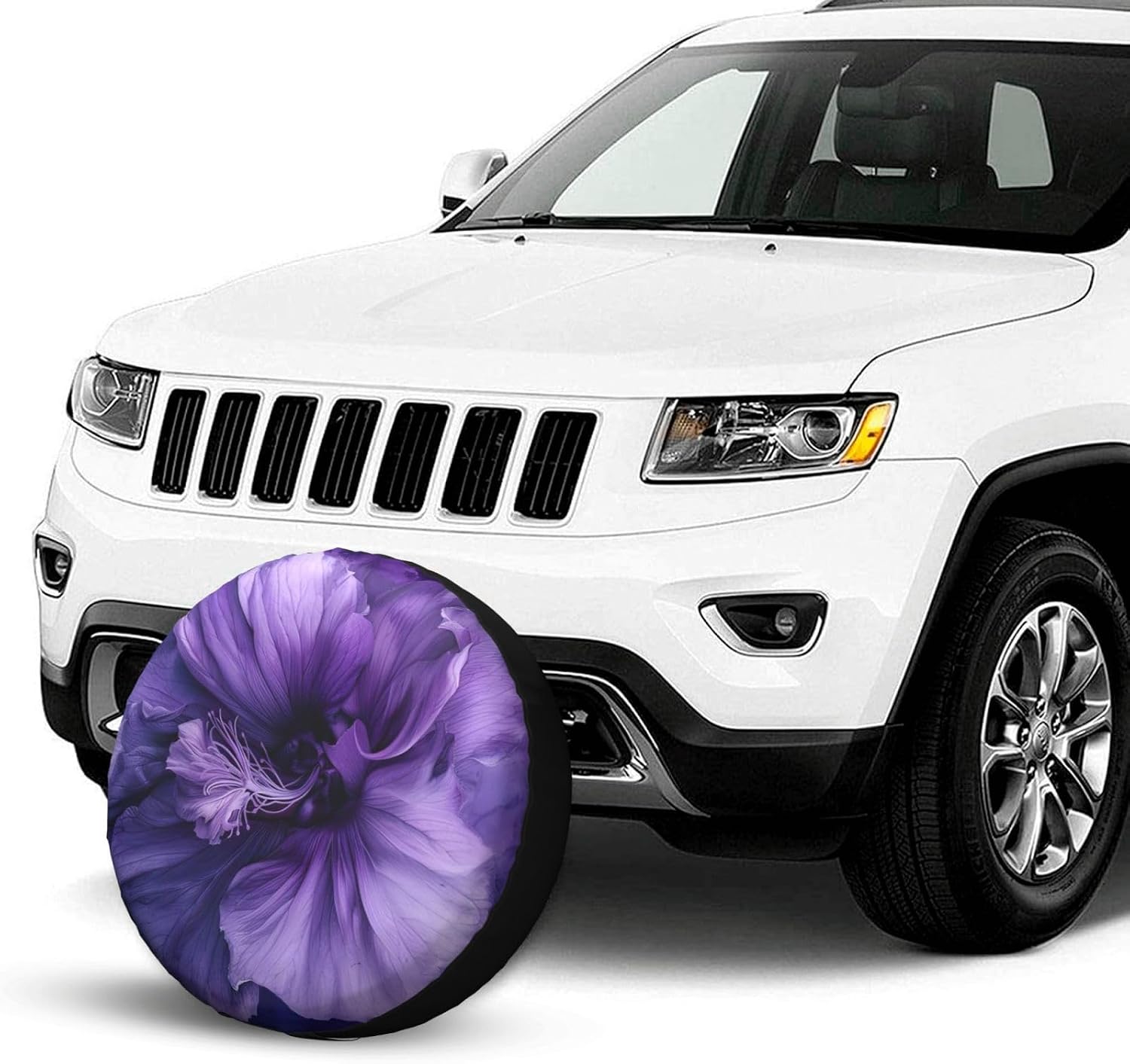 Purple Print Tire Cover Universal Spare Wheel for Trailer Rv SUV Truck Camper Travel Accessories
