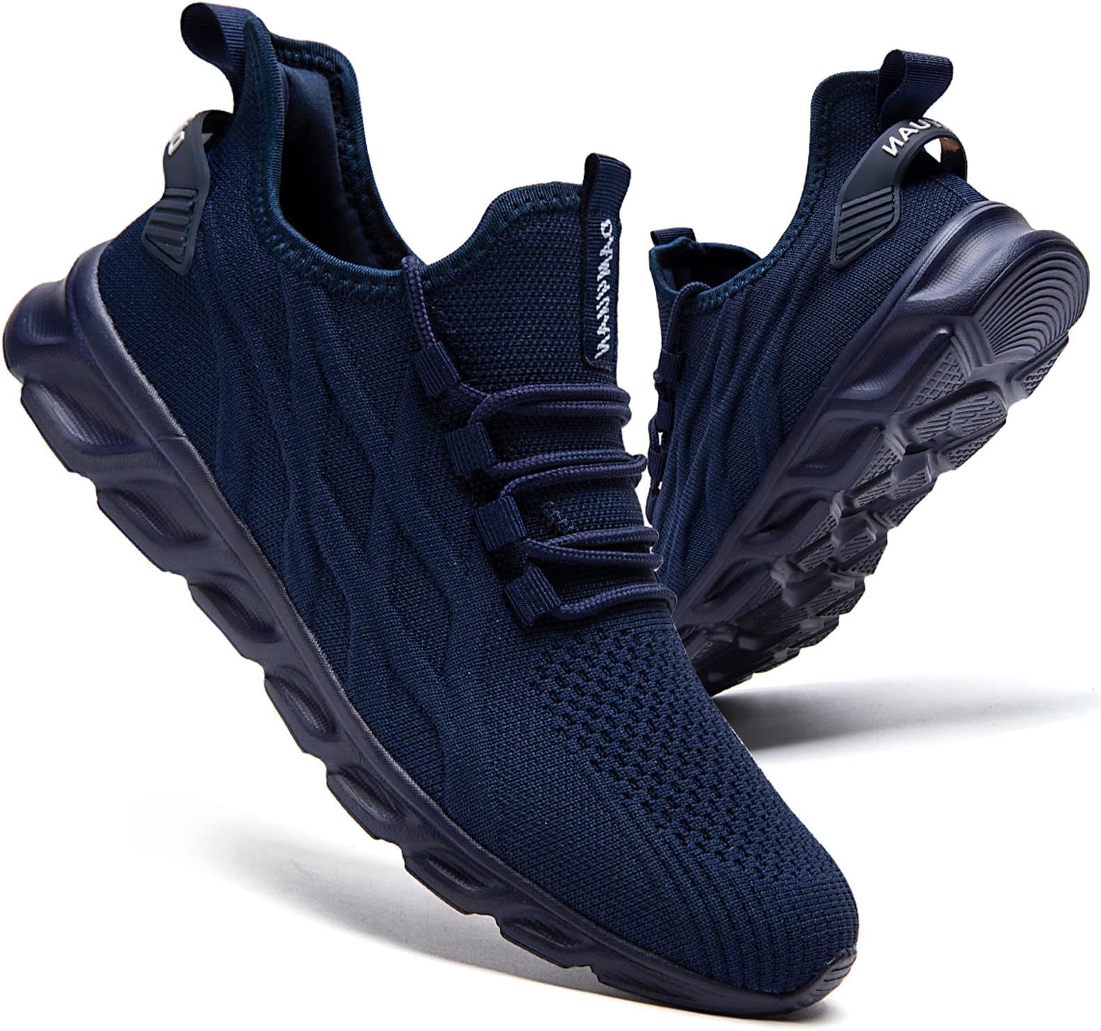 Mens Trainers Running Shoes Leisure Sneakers Mesh Walking Gym Tennis Shoes Lightweight Breathable Sports Outdoor Fitness Jogging