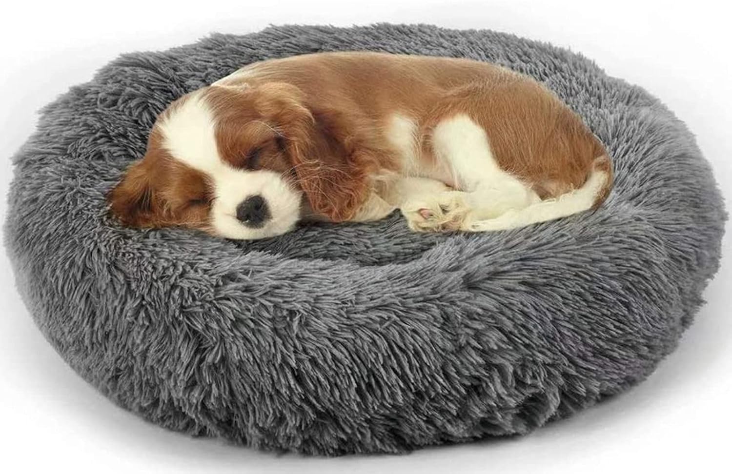 Enjamoy Plush Donut Dog Bed