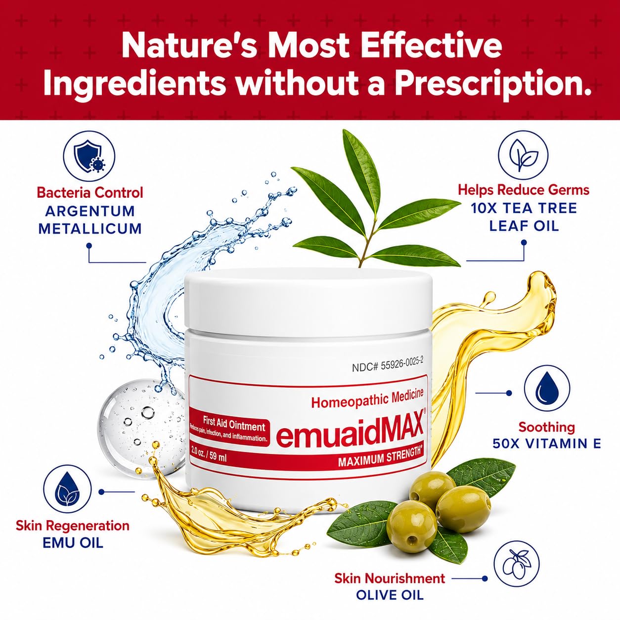 EMUAIDMAX First Aid Ointment for Eczema-Prone, Dry & Itchy Skin, 2 oz — Amazon image 2