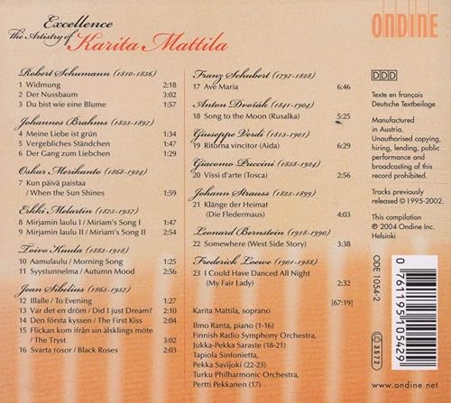 Miniatura 2 de Mattila, Karita Excellence-The Artistry of Karita Matilla