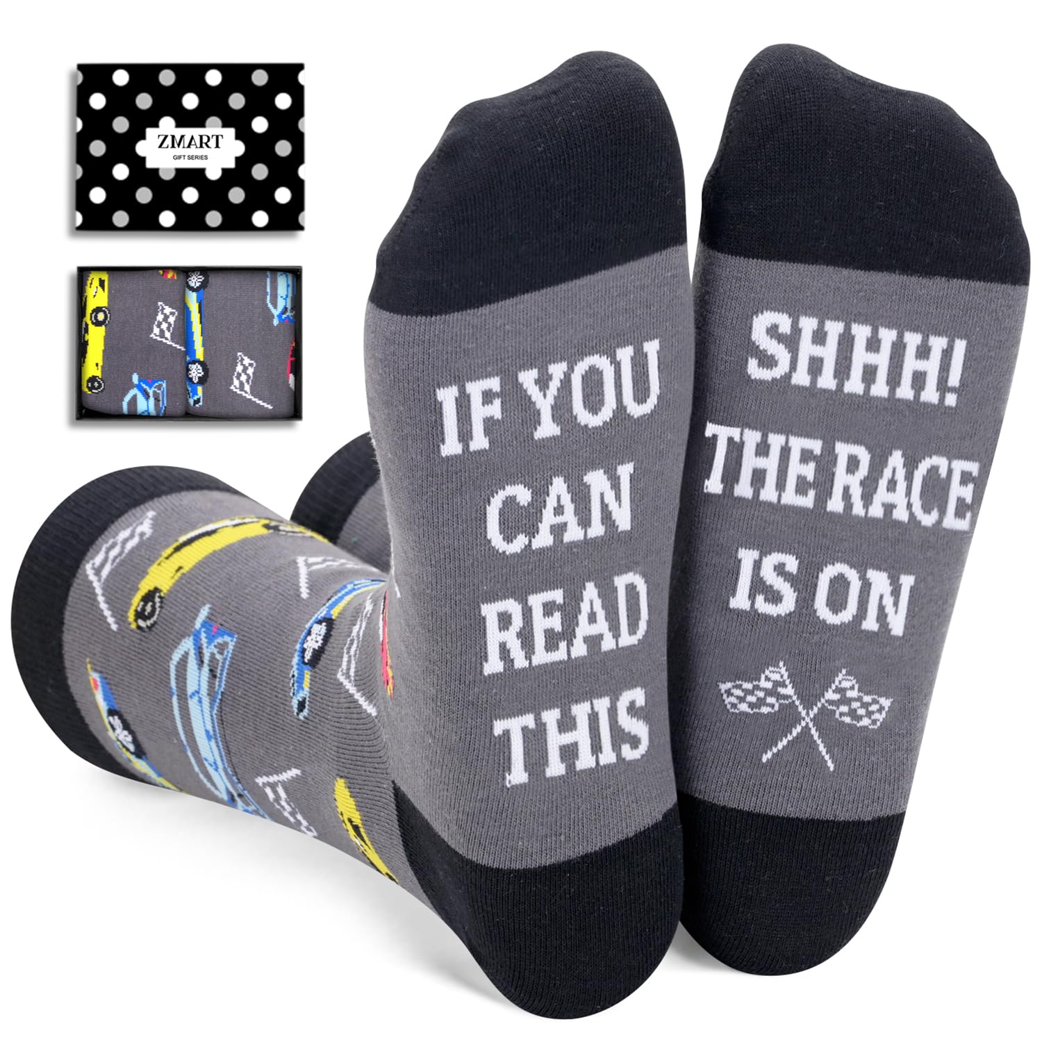 Transportation Gifts for Men Women - Airplane Cycling Race Car Socks for Adult