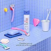 Vista 7 de Billie Kit de afeitado para mujer - Maquinilla de afeitar para mujer + 4 repuestos de maquinilla de afeitar de 5 hojas + soporte magnético + estuche