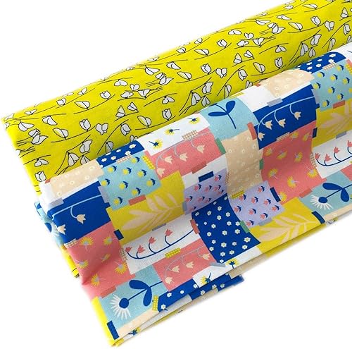 Miniatura 5 de 1 yarda  Tela de algodón (ideal para acolchar, coser, proyectos de manualidades y más) (color01)