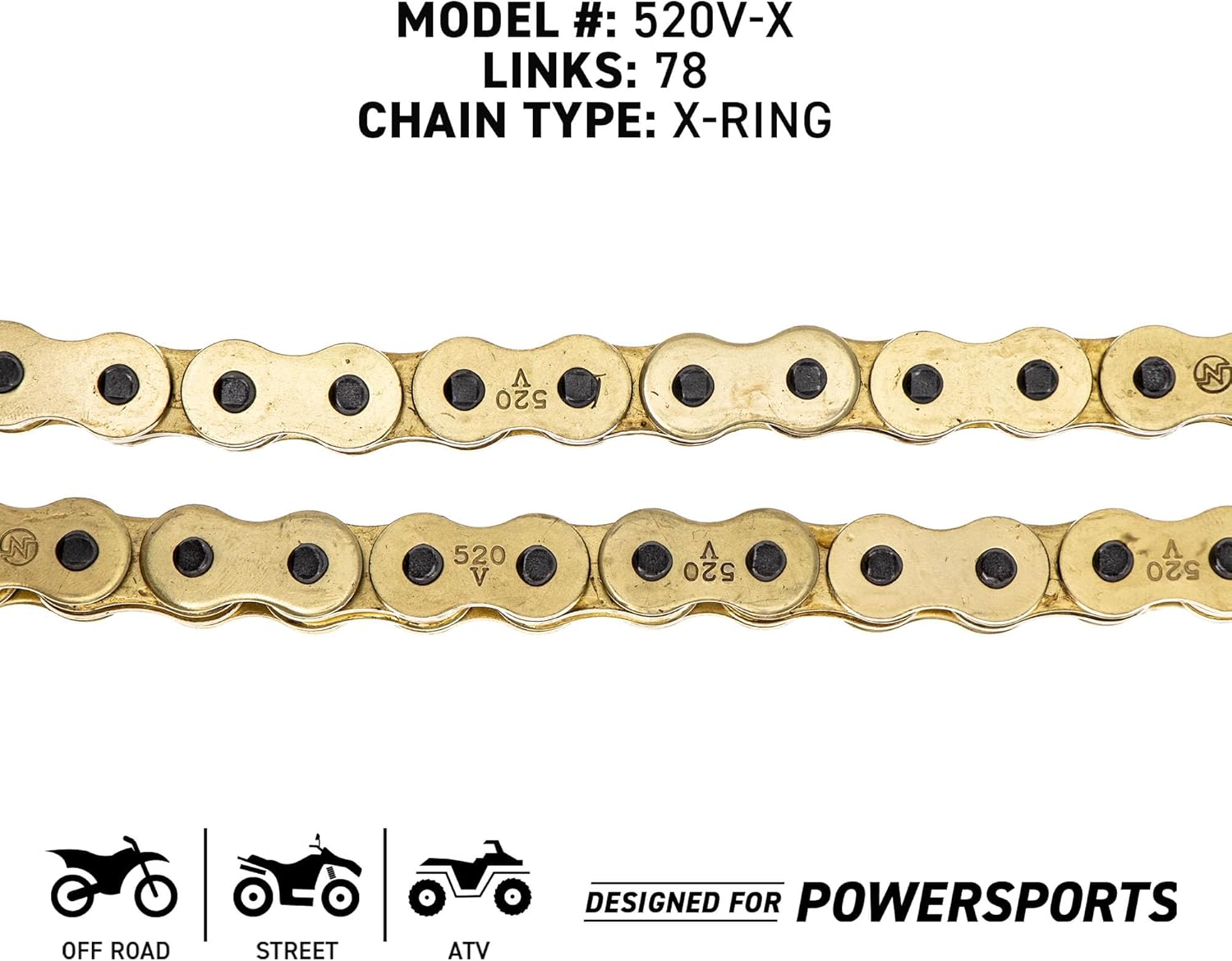 NICHE Drive Sprocket Chain Combo for Polaris Trail Boss 330 325 Front 11 Rear 40 Tooth 520V-X X-Ring 78 Links