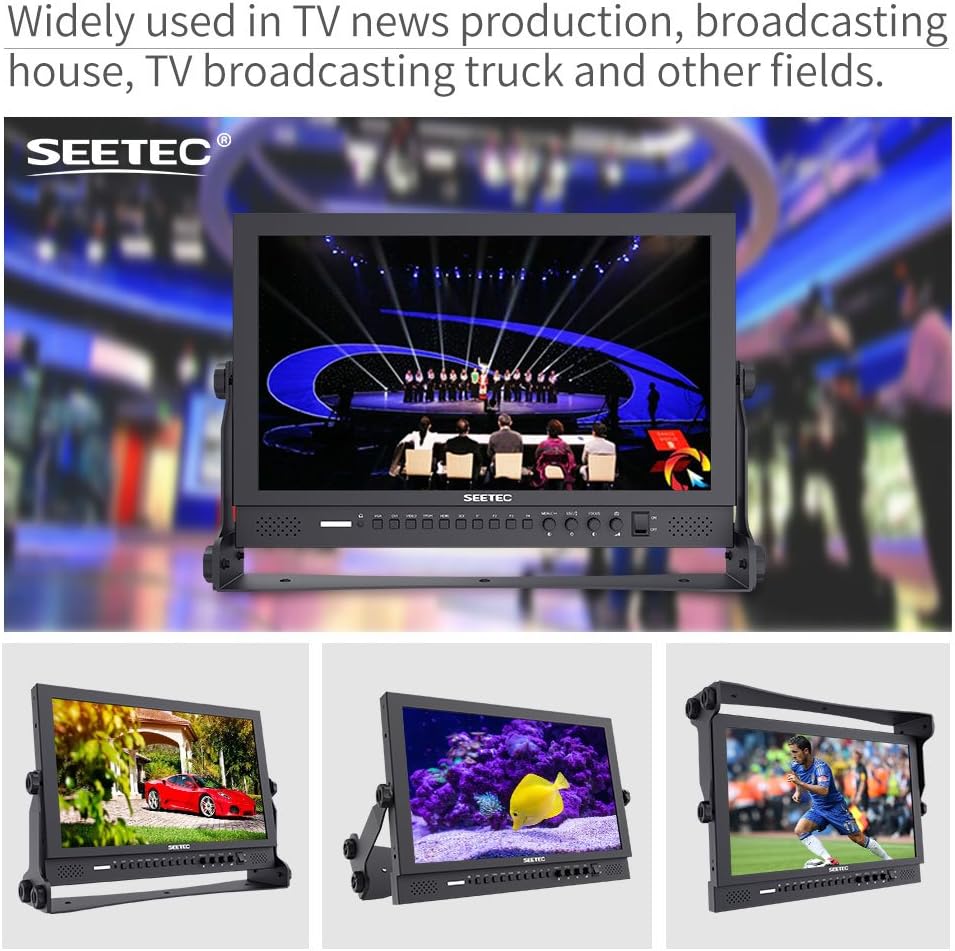 SEETEC P173-9HSD 17.3" Broadcast Studio Video Monitor IPS Full HD 8 Bit 1920×1080 3G SDI 4K HDMI for Professional Live Event Post Production Director Film Camera Field