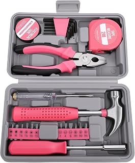Akozon Kit de Herramientas para el Hogar 20 Piezas, Juego de Bricolaje