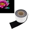 4 in x 60 ft - Vibrancy Enhancing Projector Screen Felt Tape Border Deepest Black Ultra High Contrast Flocking for DIY Screen Borders Absorbs Light, Brightens Image & Stops Bleed
