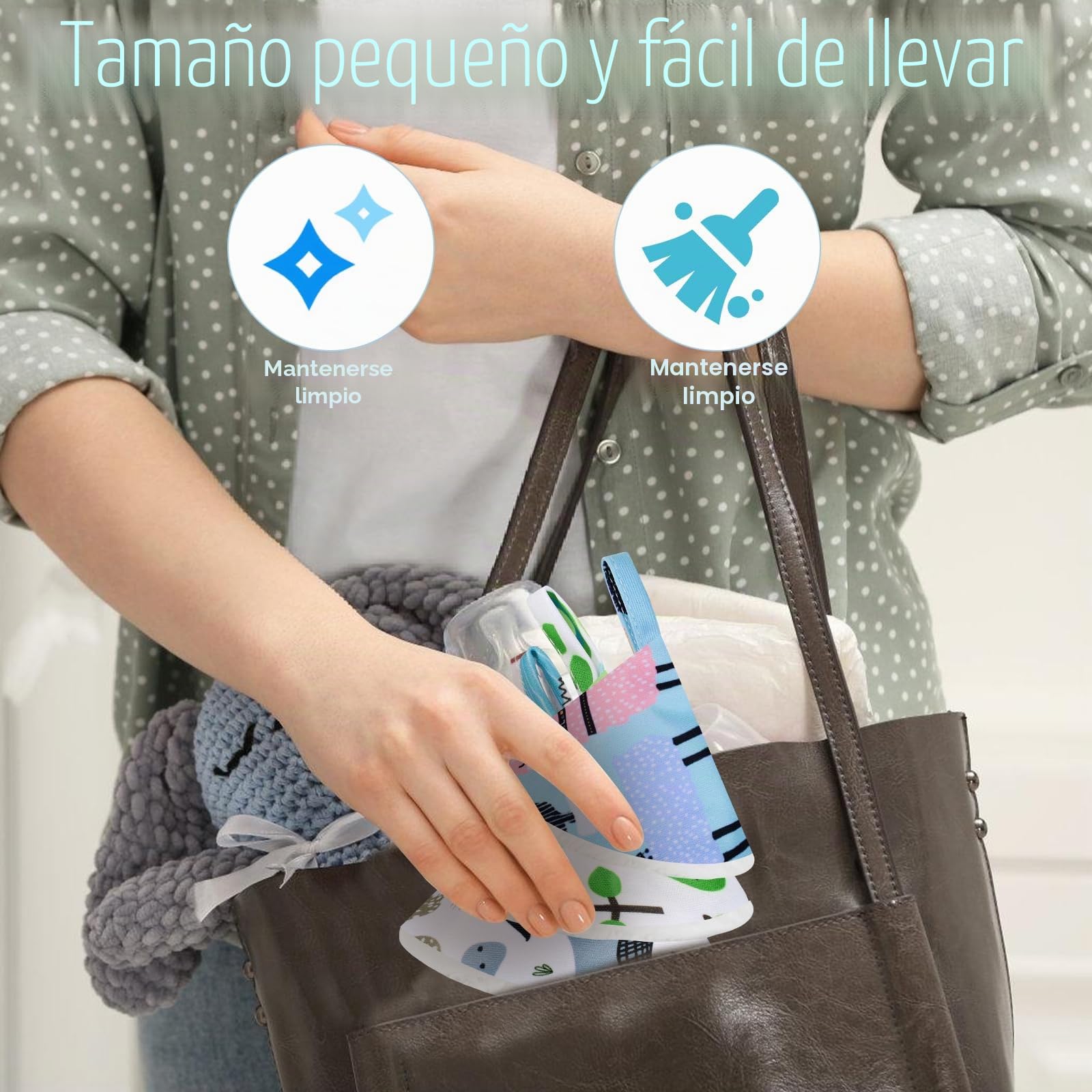 Pee Teepee - 12 fundas para pañales para bebé, mantente seco al cambiar pañales, accesorios de cambio de pañales con fuerte absorción de agua para niños, regalo de cumpleaños para recién